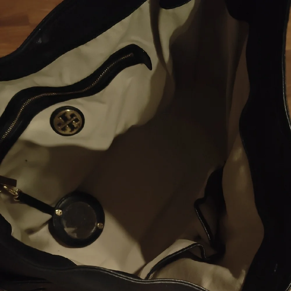 Tory Burch Dark Brown Leather Hobo Bag